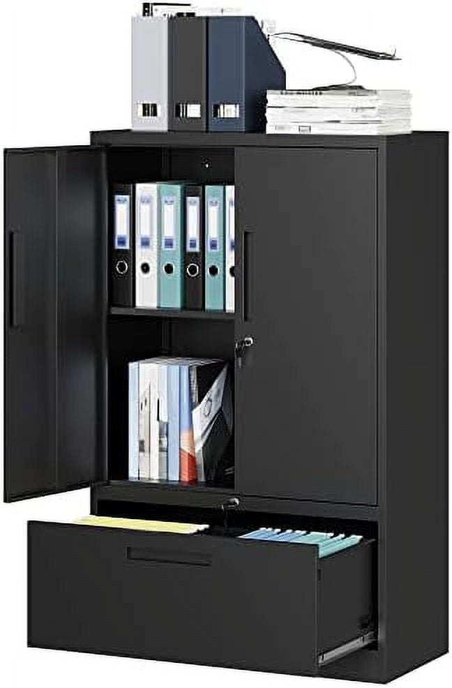 Metal Garage Tool Steel Locker with Lock Door 5 Adjustable