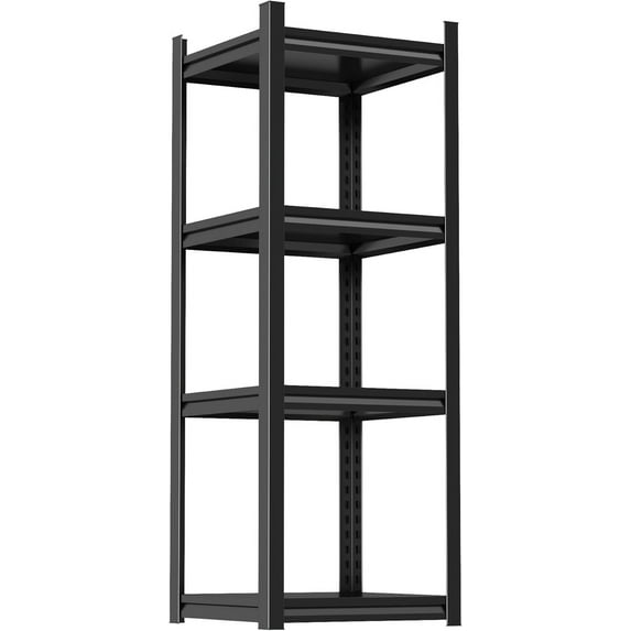 Metal Garage Shelving Unit, Heavy Duty Adjustable Storage Rack, Shelving,Capacity, Industrial Shelves for Heavy Tools and Equipment, Ideal for Garage, Basement