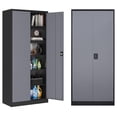 thumbnail image 1 of Metal Garage Storage Cabinet,71" H Tall Tool Cabinet with 2 Doors and 5 Adjustbale Shelves,Lockable Tool Cabinet for Garage,Basement,Home Office, 1 of 1
