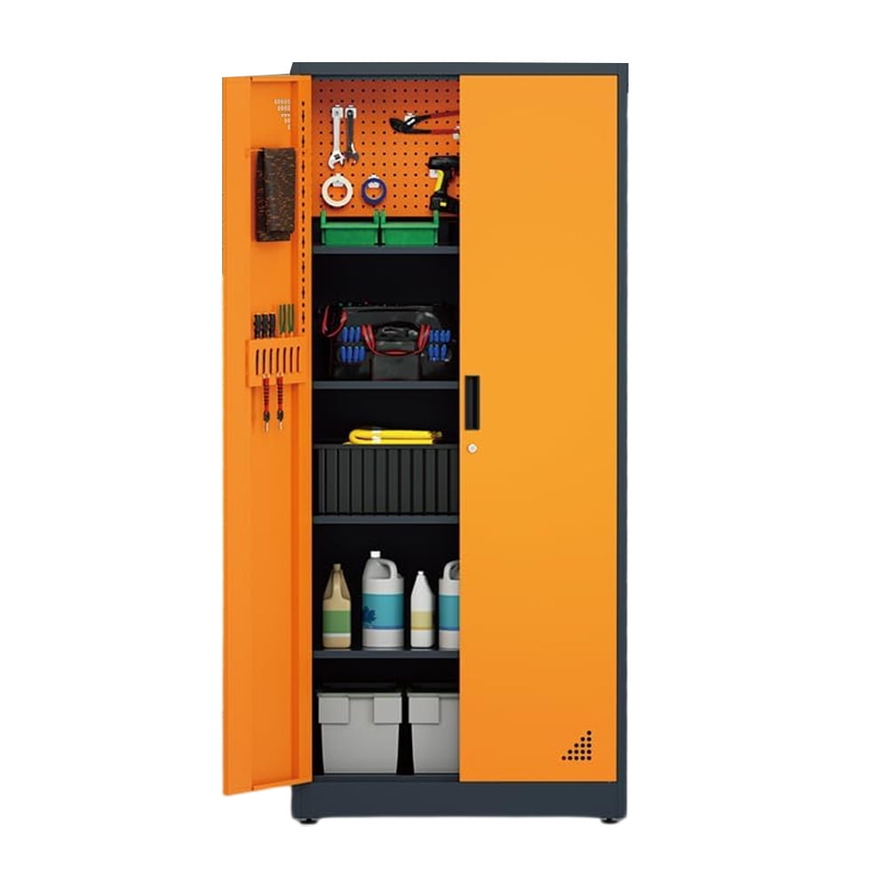 Metal Garage Storage 71" Multifunctional Garage Storage Closet