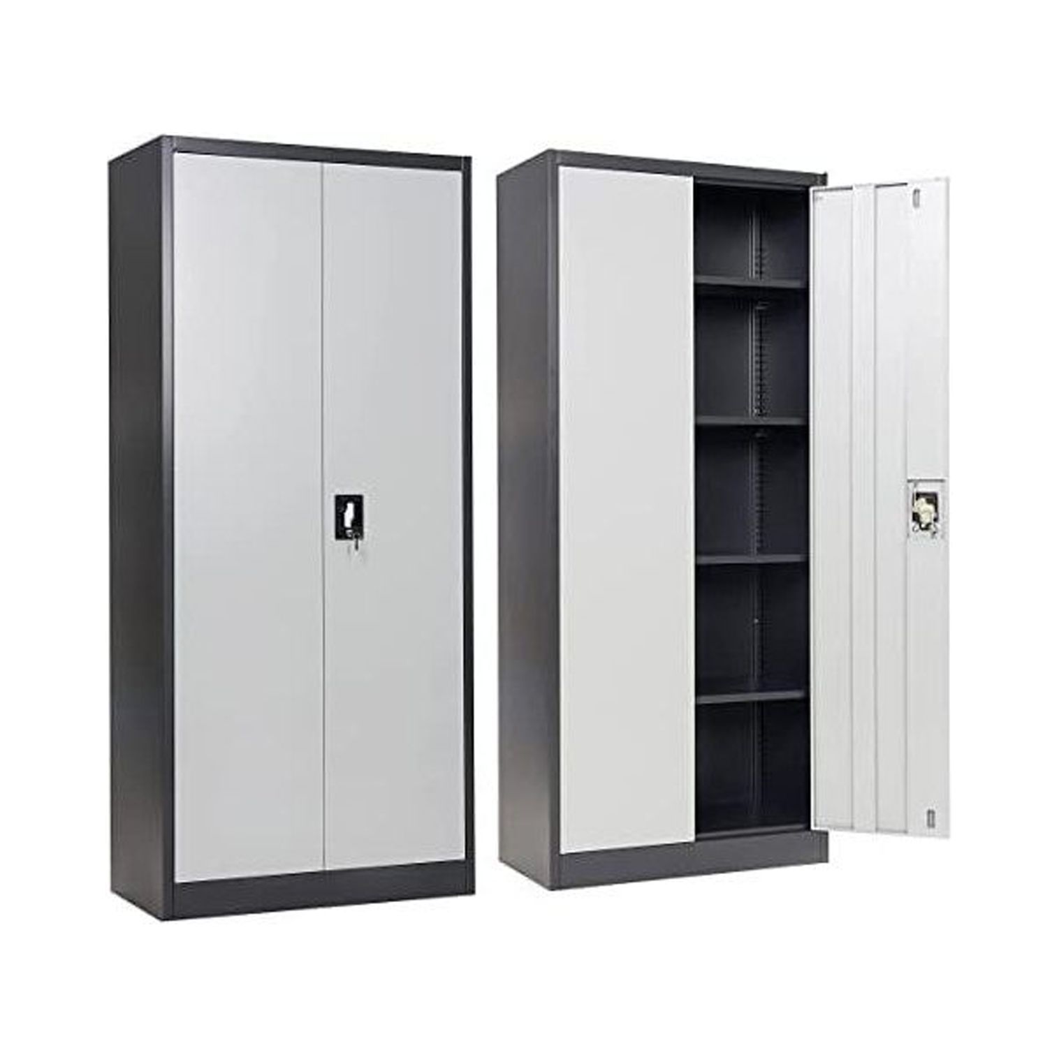 Metal Garage Storage 72" Locking Metal Storage with 2