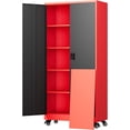 thumbnail image 1 of Metal Garage Storage Cabinet with Locking Doors and Adjustable Shelves,- 75" Rolling Steel Tool Cabinet for Home Office,Garage,Warehouse, 1 of 16