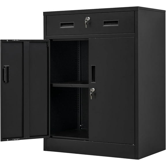 Metal Garage Storage Cabinets,Metal File Cabinet with Locking Drawers, Lockable Cabinets for Office, Home, Garage, Warehouse