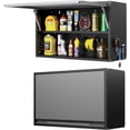 thumbnail image 1 of Kooyon Wall Mounted Metal Garage Cabinet with Adjustable Shelf & Doors, Floating Upper Storage Tool Cabinet for Garage Warehouse, Black Gray, 1 of 10