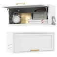 thumbnail image 1 of Metal Garage Wall Cabinet with Up-Flip Door,Wall Mounted Metal Cabinet,Floating Garage Tool Cabinet for Home Office,Garage,Basement,Kitchen,Warehouse-White/Assembly Required, 1 of 8