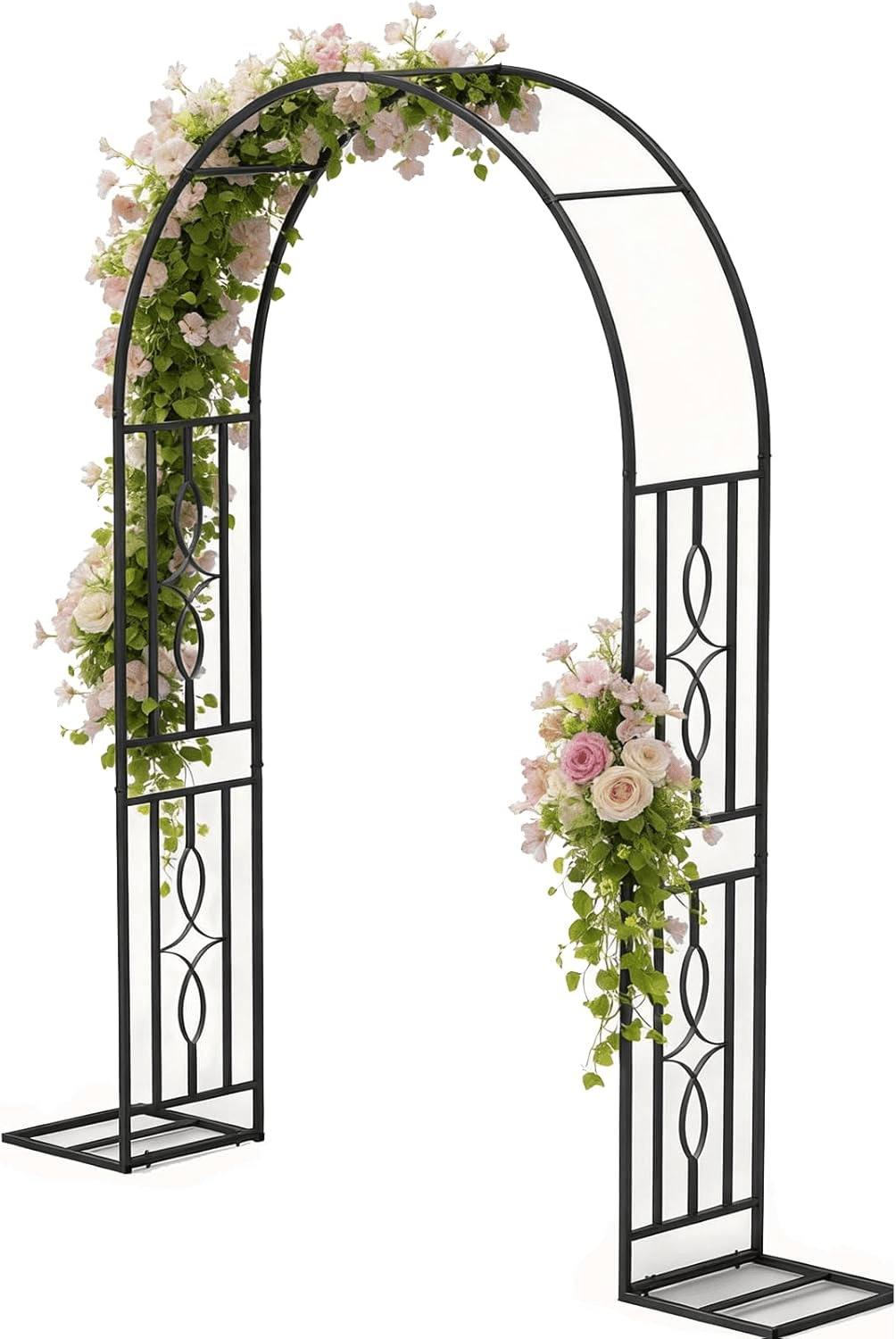 Metal Garden Arch, Heavy Duty Garden Trellis for Climbing Plants, with ...