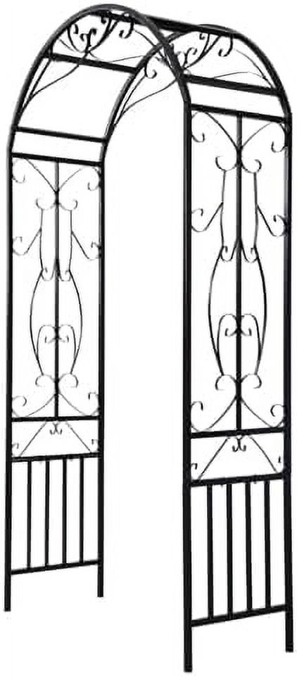 Metal Garden Arch Trellis, Garden Arbor for Climbing Plants, Wedding ...