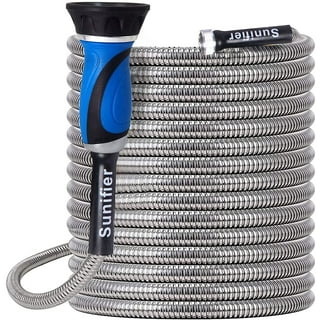 Pocket Hose Original Silver Bullet Water Hose by BulbHead - Expandable  Garden Hose That Grows with Lead-Free Aluminum Connectors - Safe Drinking  Water