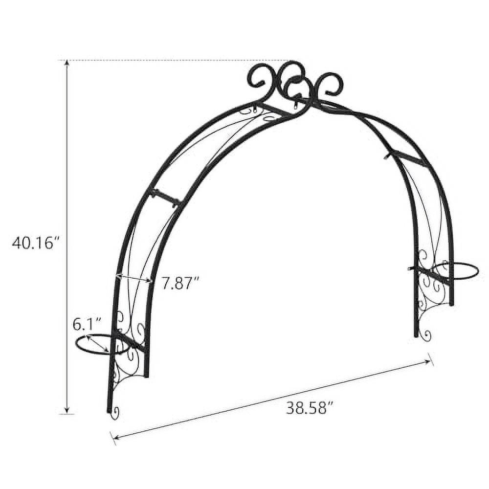 Metal Garden Trellis for Climbing Plants Wall Mounted, Outdoor Garden ...