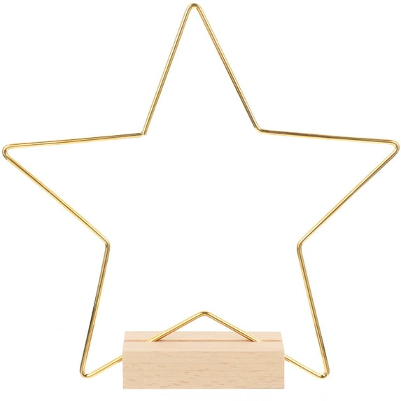 Metal Garland Form Iron Star Garland Frame Pentagram Shape Golden Garlands Garlands Garlands Decorate Wedding Table Crafts