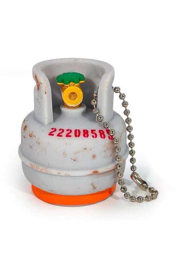 Metal Gas Cylinder Keychain Antique Key Hanging Ornament Fashion Key Jewelry