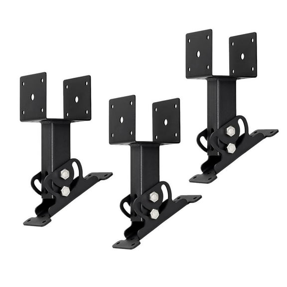 Metal Gazebo Roof Kits Adjustable Pergola Brackets Kit Outdoor Living Roof Riser Stable Metal Pergola Support System for Garden & Patio