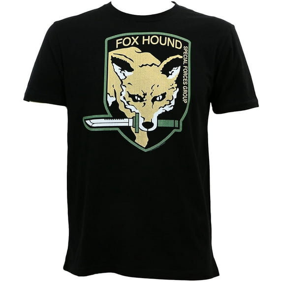 Metal Gear Rising Fox Mens Black T-Shirt