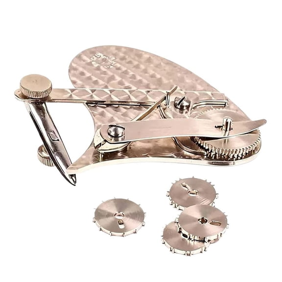 Metal Gear Rolling Ruler for Drafting Leather Marking Tool Adjustable Tracing Wheel Stencil