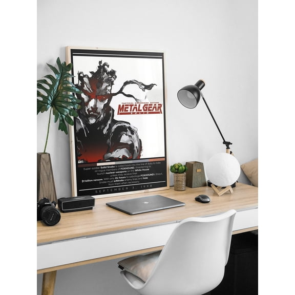 Metal Gear Solid 1998 Poster, Gaming Video Game Wall Decor