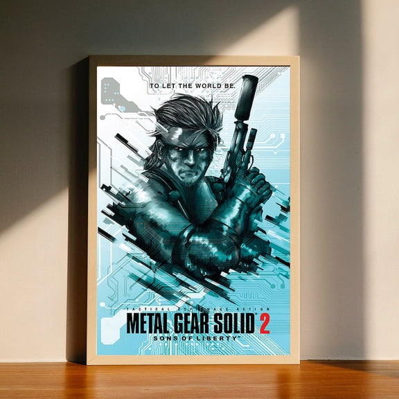 Metal Gear Solid 2 Poster, Wall Art Decor