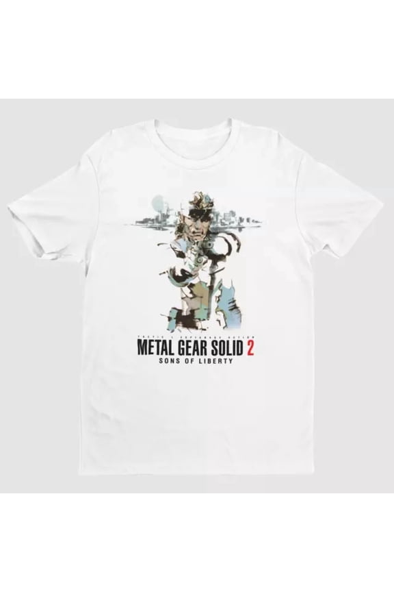 Metal Gear Solid 2 Son Of Liberty Key Art Unisex S-5XL T Shirt, V1 Birthday Gifts; For Men & Women