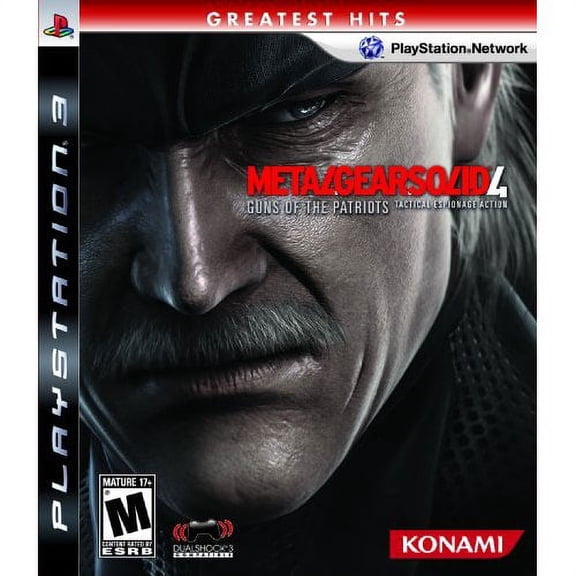 Restored Metal Gear Solid 4: Guns Of The Patriots With Case, Physical/PlayStation 3, Action & Adventure, Video Game