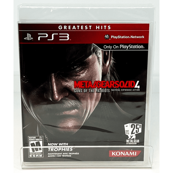 Metal Gear Solid 4 Guns of the Patriots CLEAR CASE - PS3