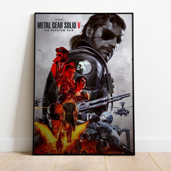Metal Gear Solid Game Big Boss Wall Art Rolled Print, Unframed Canvas