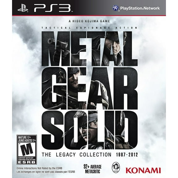 Metal Gear Solid Legacy Collection - Playstation 3, By Konami From USA