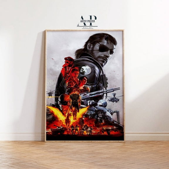 Metal Gear Solid Poster, Classic Video Game Wall Art