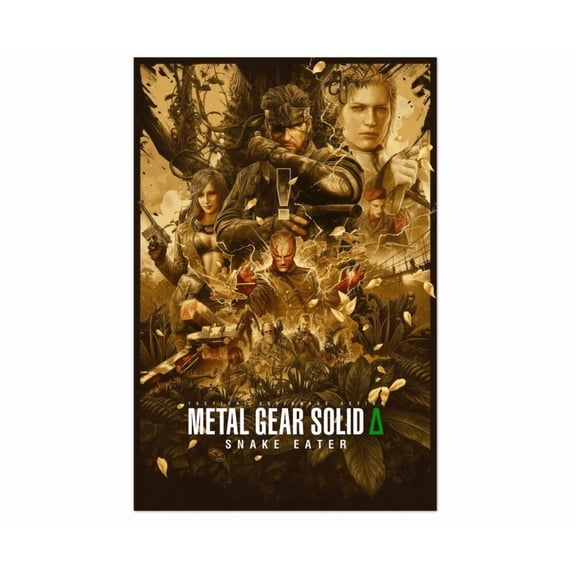 Metal Gear Solid Snake Eater Wall Art Home Decor Office Wall Art