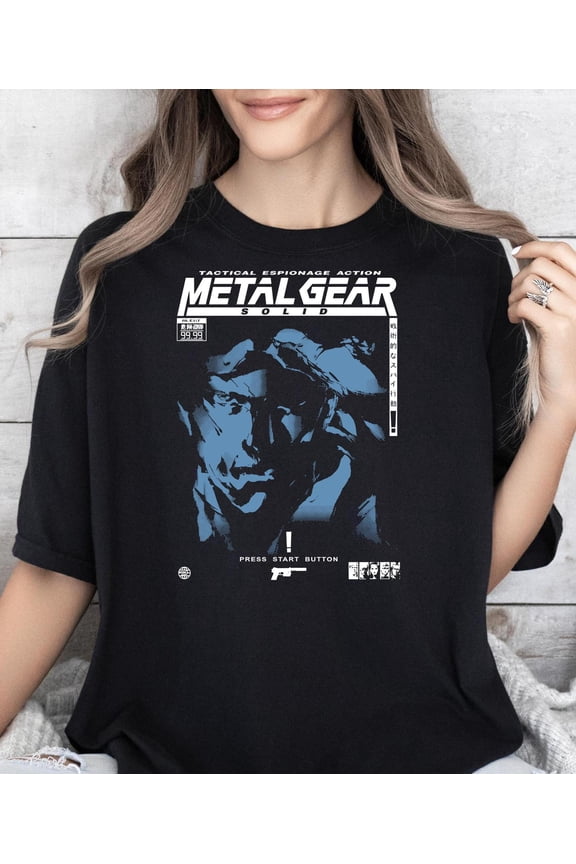 Metal Gear Solid T-shirt, Solid Snake###ANANDHIS ART LLC