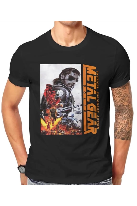Metal Gear Solid Unisex T-shirt, Retro Vintage Apparel, Short-Sleeve Top Tees, Short-Sleeve Top Tee, Clothing Fashion Unisex, Metal Gear Tee