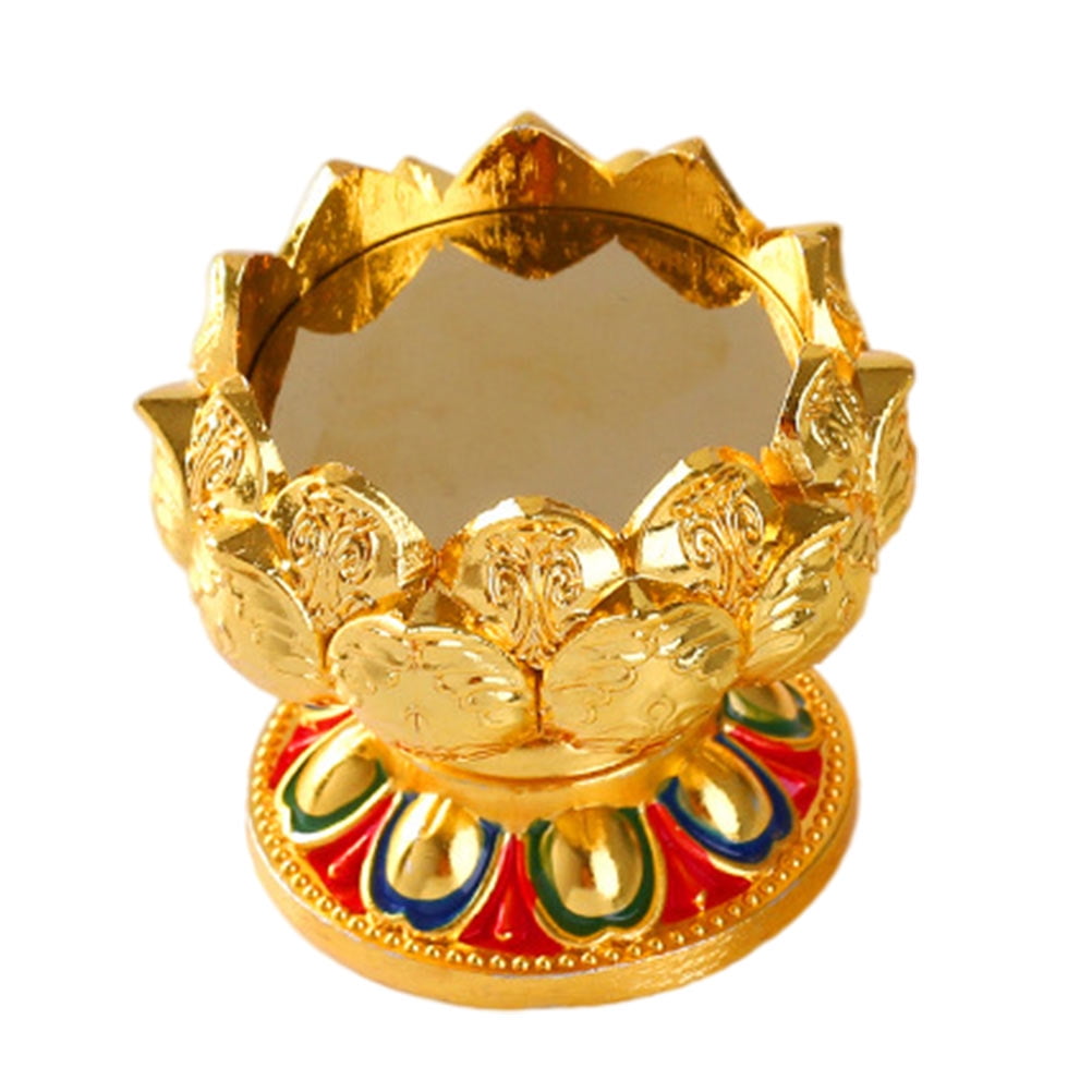 Metal Ghee Lamp Holder Candlesticks Candle Holders Unique Lotus Light