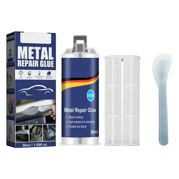 Metal Glue, Weld Epoxy Casting Adhesive, Welding and Liquid Filler for Metals, Plastics, Stainless , Cement, Ceramics, Wide Range of Materials, 1.69 Oz, 1 Pcs