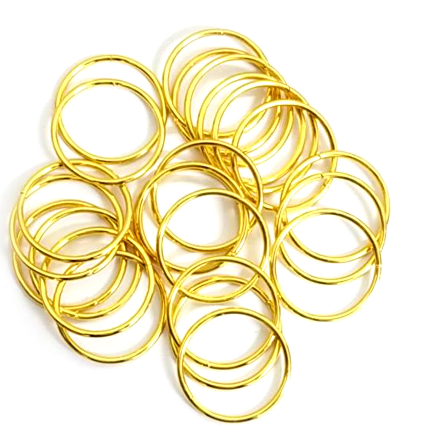 6 Pieces 20 Cm Metal Rings For Crafting Gold Made Of 3 Mm Metal