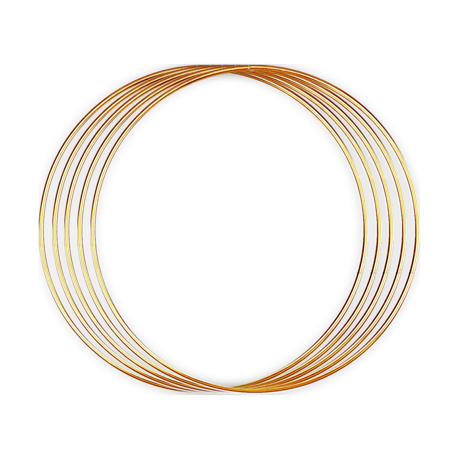 Metal Gold Rings (9 inch, 1 Pack) 