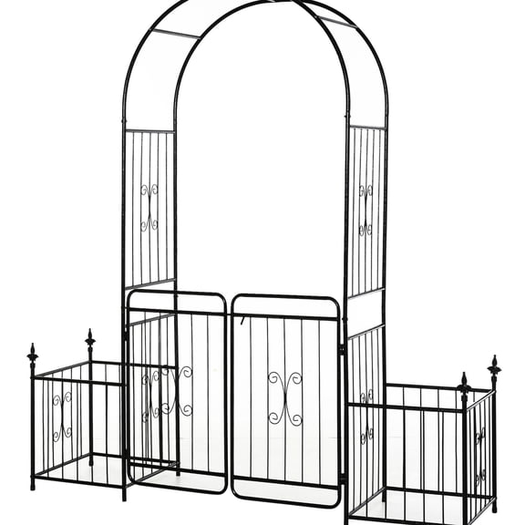 Metal Grape Trellis and Arbor Gate / Provide Space for Climbing Plants and Hanging Decorations