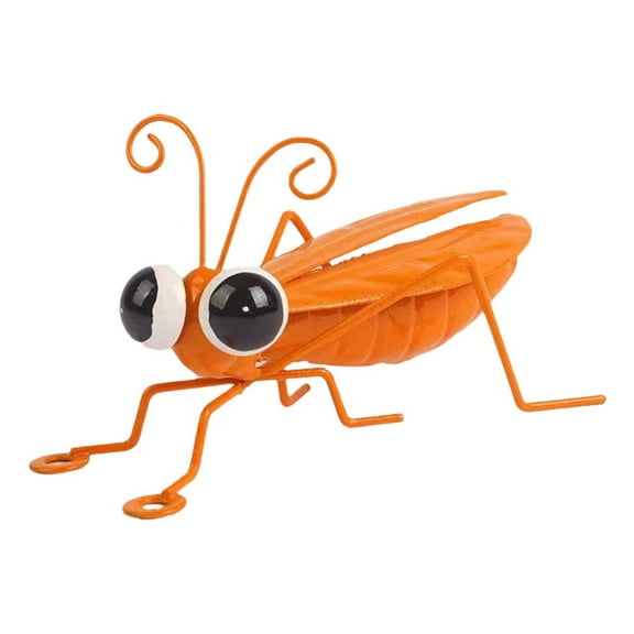 Metal Grasshopper Wall Decor,Cute Metal Ants Figurines,Grasshopper Metal Sculpture Garden Decoration,Wall Sculptures Yard Fence Insect Ornaments for Bedroom Decorations