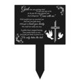 thumbnail image 1 of Metal Grave Marker - Memorial Garden Stake for Cemetery Decor, Weatherproof Sympathy Plaque, 1 of 4