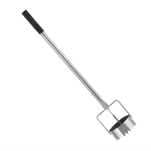 Metal Greenhouse Film Puncher Film Installation Ergonomic Handle Tool，Perforation Cardboard Perforating Cutter Tool for Planting Maintenance Stainless Steel - Diameter 9cm