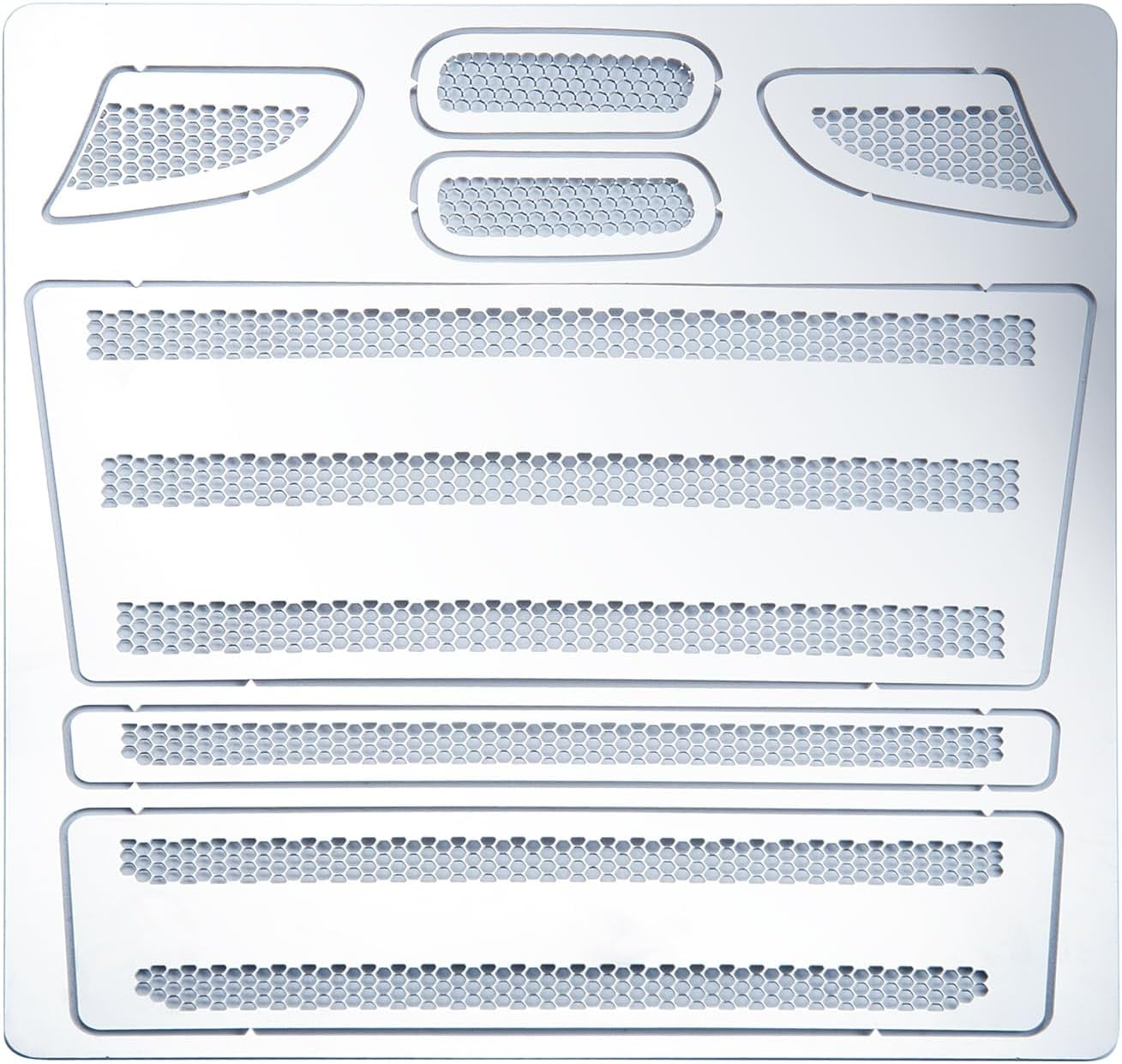Metal Grille Mesh Front Face Upgrade for 1/14 Tamiya RC Truck R620 R470 ...