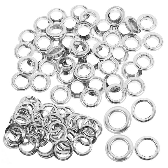 200pcs Metal Grommet Kit 12mm Round Rings for Shoes Tents Fabrics Smooth Surface Eyelets for Outdoor and Home Use