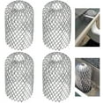 Metal Gutter Guards Pack Expandable Filter Screen Leaf Strainer