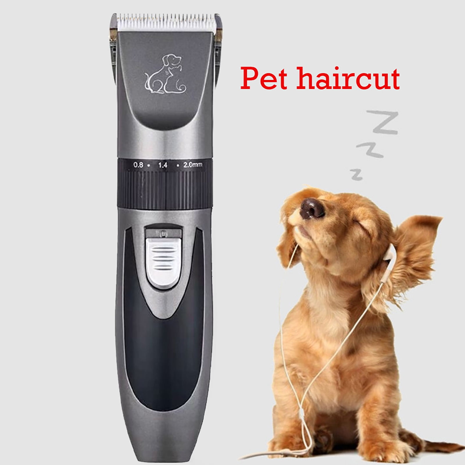 Sumllary Metal Hair Clipper Cordless Hair Grooming Home Haircut Mens