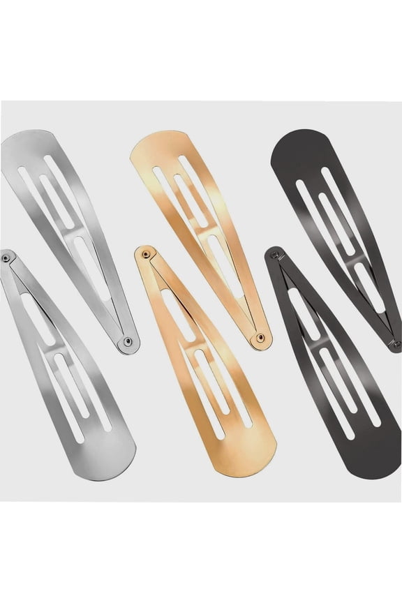 Metal Hair Clips for Women, 30 Pieces 4 Inch Snap Barrettes, No Slip Hair Pins, Hair Accessories