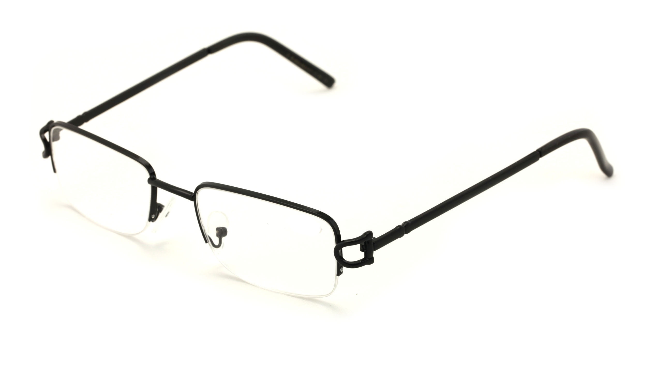 Metal Half Rimless Clear Lens Eye Glasses Modern Fashion Eyewear Walmart