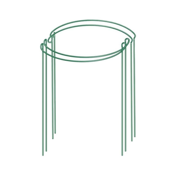 Metal Half Round Plant Support Ring for Hydrangea and Leafy Plants
