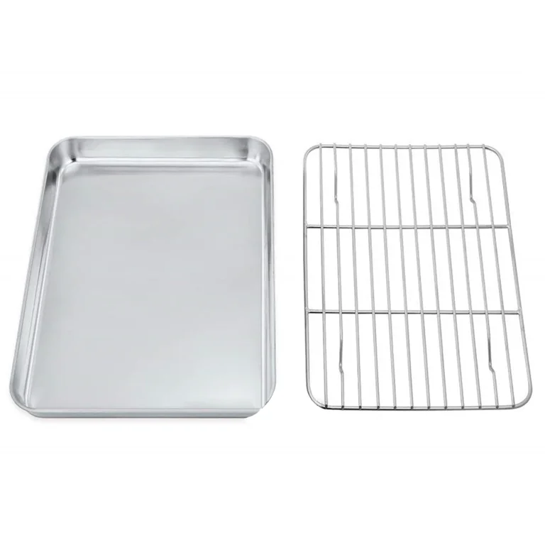 Last Confection Stainless Steel Baking & Cooling Wire Rack 12 x 17 Fits Half Sheet Pan Silver