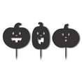 thumbnail image 1 of Metal Halloween Pumpkin Garden Stakes | Set of 3 | Up to 46" | Over 20 Color Options 12, 1 of 8
