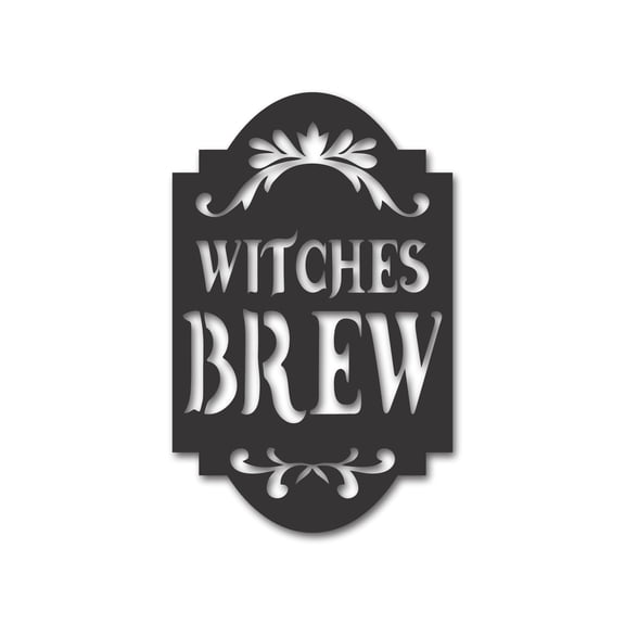 Metal Halloween Sign | Metal Halloween Witches Brew Sign | 15 Color options 46