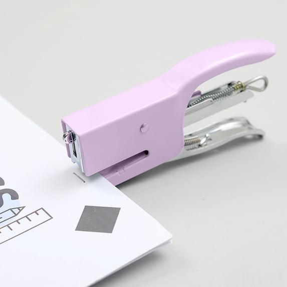 Metal Hand Gripped Stapler Macaroon Coloured Labour Saving Office Stapler with Staples for Effortless Paper Fastening and Secure Document Organization in Home Offices and Professional Topliu