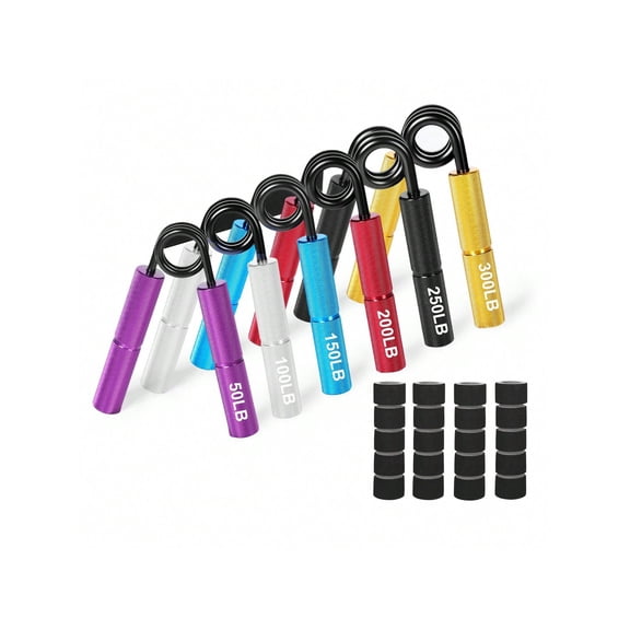 Metal Hand Gripper Strengthener, Adjustable Spring Design, 50LB-300LB Resistance, Portable Hand Finger Wrist Trainer, 1 Pack