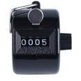 thumbnail image 1 of Metal Handheld Tally Counter 4-Digit Number Count Clicker Counter, Hand Mechanical Counters Clickers Pitch Counter for Coaching (Black), 1 of 2